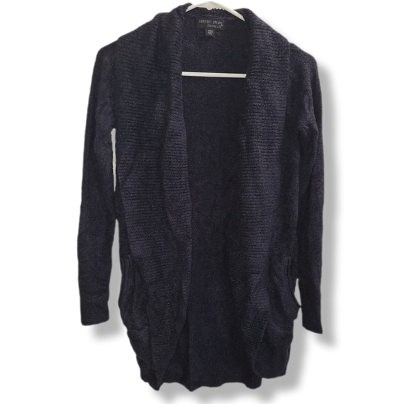 Barefoot Dreams Cozy Chic Lite Black Open Long Sleeve Super Soft Cardigan - Picture 2 of 9